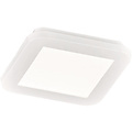 LED Ceiling Light - Bathroom Light - Trion Camy - Surface Mounted Square 9W - Splashproof IP44 - Dimmable - Warm White 3000K - Matte White