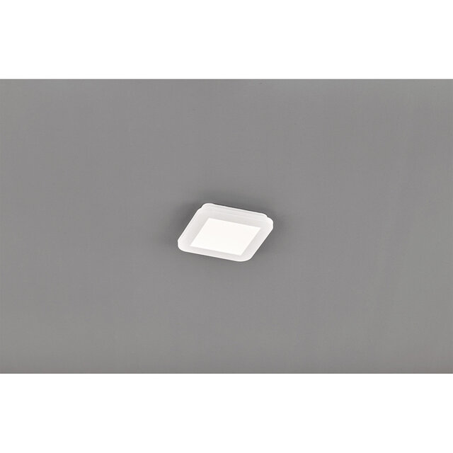 vierkante dimbare LED plafondlamp 9W 1000 lumen warm wit licht 3000K IP44 geschikt voor badkamer