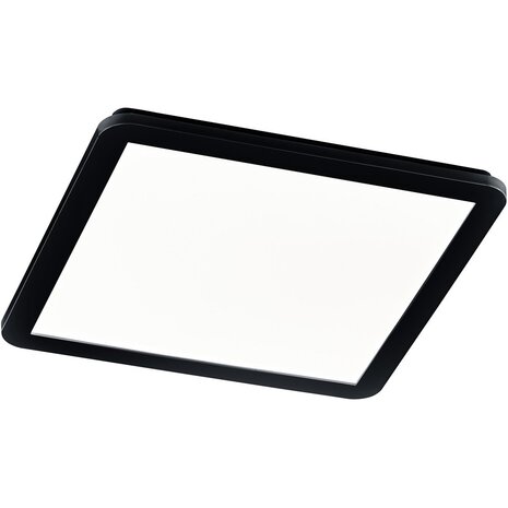 LED Plafondlamp - Badkamerlamp - Trion Camy - Opbouw Vierkant 22W - Spatwaterdicht IP44 - Dimbaar - Warm Wit 3000K - Mat Zwart LED Plafondlamp - Badkamerlamp - Trion Camy - Opbouw Vierkant 22W - Spatwaterdicht IP44 - Dimbaar - Warm Wit 3000K - Mat Zwart