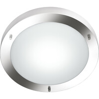 Trion Condi LED Ceiling Light Ø310 IP44 Matte Nickel