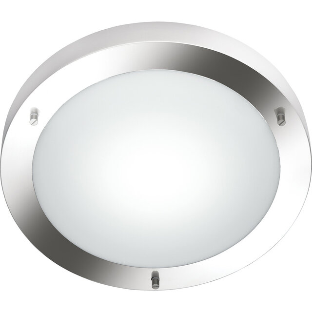 Trion Condi LED Plafondlamp Ø310 IP44 Mat Nikkel Verlichting per ruimte