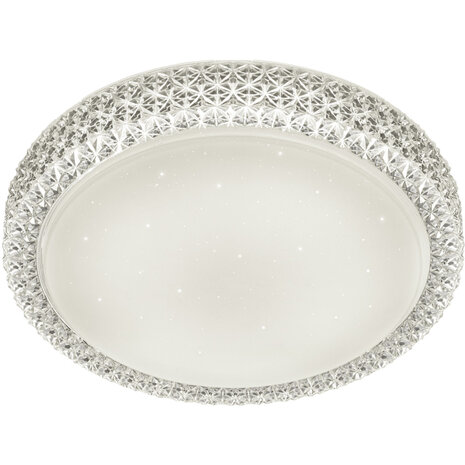 LED Plafondlamp - Trion Pegyon - 21W - Warm Wit 3000K - Dimbaar - Sterlicht - Rond - Mat Wit - Acryl LED Plafondlamp - Trion Pegyon - 21W - Warm Wit 3000K - Dimbaar - Sterlicht - Rond - Mat Wit - Acryl