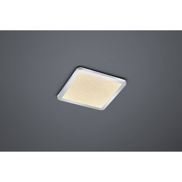 HLW LED LED Plafondlamp - Badkamerlamp - Trion Ceaniry - Opbouw Vierkant 18W - Spatwaterdicht IP44 - Dimbaar - Warm Wit 3000K - Glans Chroom HLW LED LED Plafondlamp - Badkamerlamp - Trion Ceaniry - Opbouw Vierkant 18W - Spatwaterdicht IP44 - Dimbaar - Warm Wit 3000K - Glans Chroom