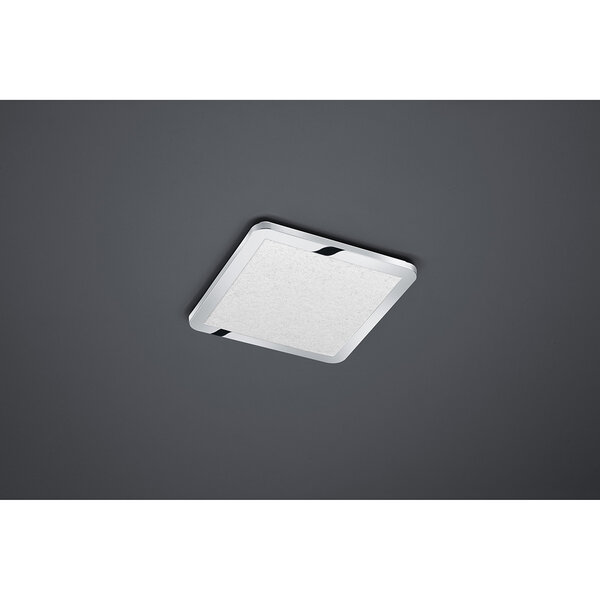HLW LED LED Plafondlamp - Badkamerlamp - Trion Ceaniry - Opbouw Vierkant 18W - Spatwaterdicht IP44 - Dimbaar - Warm Wit 3000K - Glans Chroom HLW LED LED Plafondlamp - Badkamerlamp - Trion Ceaniry - Opbouw Vierkant 18W - Spatwaterdicht IP44 - Dimbaar - Warm Wit 3000K - Glans Chroom