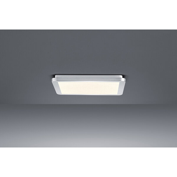 HLW LED LED Plafondlamp - Badkamerlamp - Trion Ceaniry - Opbouw Vierkant 18W - Spatwaterdicht IP44 - Dimbaar - Warm Wit 3000K - Glans Chroom HLW LED LED Plafondlamp - Badkamerlamp - Trion Ceaniry - Opbouw Vierkant 18W - Spatwaterdicht IP44 - Dimbaar - Warm Wit 3000K - Glans Chroom