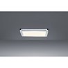 HLW LED LED Ceiling Light - Bathroom Light - Trion Ceaniry - Surface Mounted Square 18W - Splashproof IP44 - Dimmable - Warm White 3000K - Gloss Chrome