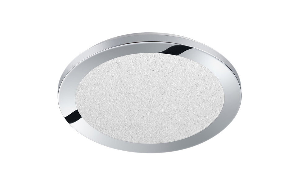 HLW LED LED Ceiling Light - Bathroom Light - Trion Ceaniry - Surface Mounted Round 15W - Splashproof IP44 - Dimmable - Warm White 3000K - Gloss Chrome HLW LED LED Ceiling Light - Bathroom Light - Trion Ceaniry - Surface Mounted Round 15W - Splashproof IP44 - Dimmable - Warm White 3000K - Gloss Chrome