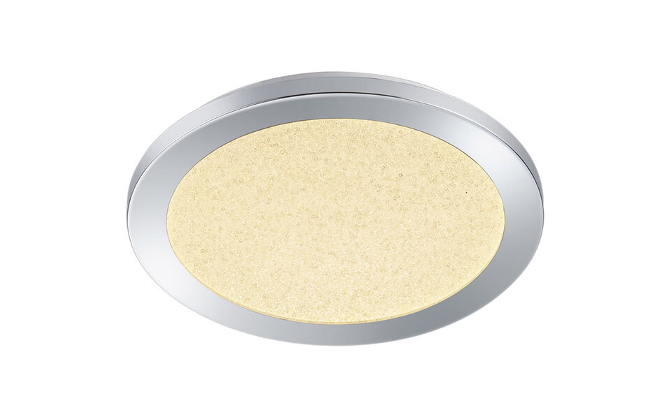 HLW LED LED Plafondlamp - Badkamerlamp - Trion Ceaniry - Opbouw Rond 15W - Spatwaterdicht IP44 - Dimbaar - Warm Wit 3000K - Glans Chroom HLW LED LED Plafondlamp - Badkamerlamp - Trion Ceaniry - Opbouw Rond 15W - Spatwaterdicht IP44 - Dimbaar - Warm Wit 3000K - Glans Chroom