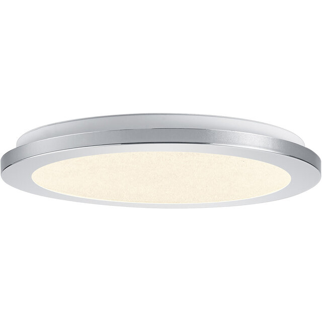 HLW LED LED Ceiling Light - Bathroom Light - Trion Ceaniry - Surface Mounted Round 15W - Splashproof IP44 - Dimmable - Warm White 3000K - Gloss Chrome HLW LED LED Ceiling Light - Bathroom Light - Trion Ceaniry - Surface Mounted Round 15W - Splashproof IP44 - Dimmable - Warm White 3000K - Gloss Chrome