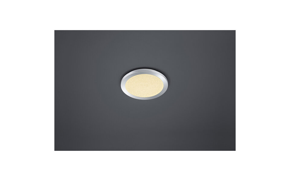 HLW LED LED Plafondlamp - Badkamerlamp - Trion Ceaniry - Opbouw Rond 15W - Spatwaterdicht IP44 - Dimbaar - Warm Wit 3000K - Glans Chroom HLW LED LED Plafondlamp - Badkamerlamp - Trion Ceaniry - Opbouw Rond 15W - Spatwaterdicht IP44 - Dimbaar - Warm Wit 3000K - Glans Chroom