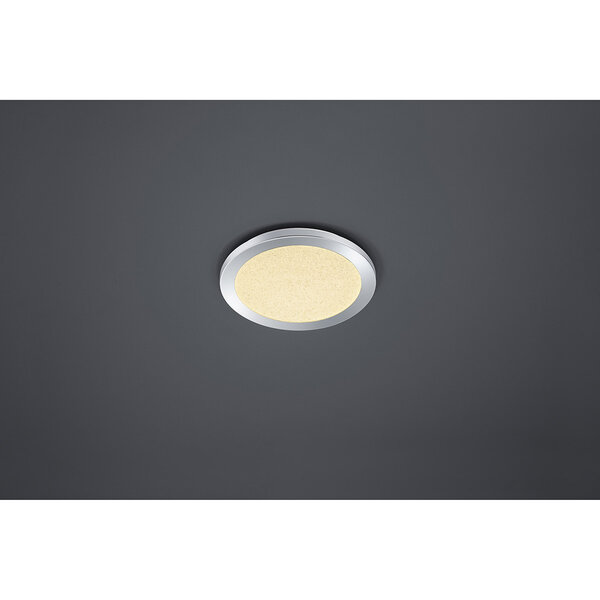 HLW LED LED Plafondlamp - Badkamerlamp - Trion Ceaniry - Opbouw Rond 15W - Spatwaterdicht IP44 - Dimbaar - Warm Wit 3000K - Glans Chroom HLW LED LED Plafondlamp - Badkamerlamp - Trion Ceaniry - Opbouw Rond 15W - Spatwaterdicht IP44 - Dimbaar - Warm Wit 3000K - Glans Chroom