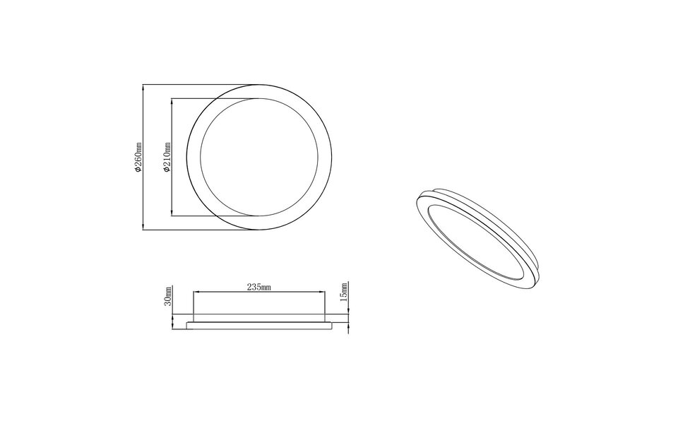 HLW LED LED Plafondlamp - Badkamerlamp - Trion Ceaniry - Opbouw Rond 15W - Spatwaterdicht IP44 - Dimbaar - Warm Wit 3000K - Glans Chroom HLW LED LED Plafondlamp - Badkamerlamp - Trion Ceaniry - Opbouw Rond 15W - Spatwaterdicht IP44 - Dimbaar - Warm Wit 3000K - Glans Chroom