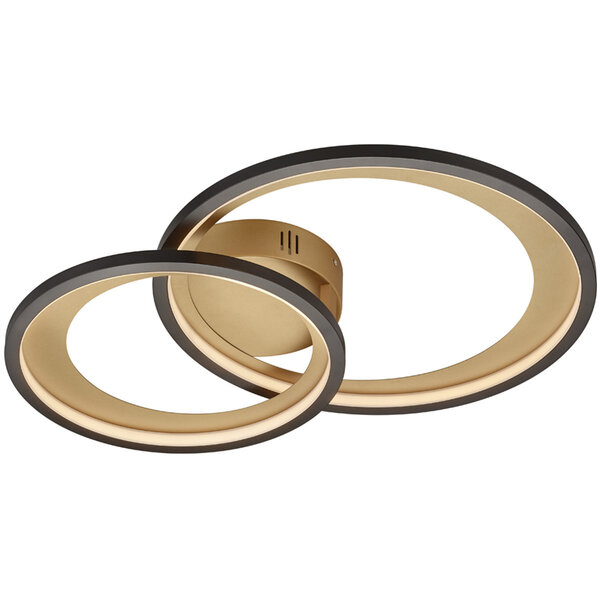 HLW LED LED Plafondlamp - Trion Granity - 29W - Warm Wit 3000K - Dimbaar - Ovaal - Mat Zwart - Aluminium HLW LED LED Plafondlamp - Trion Granity - 29W - Warm Wit 3000K - Dimbaar - Ovaal - Mat Zwart - Aluminium