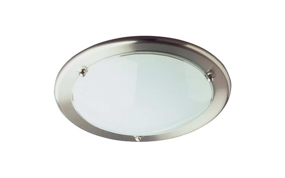 HLW LED LED Ceiling Light - Ceiling Lighting - Trion Primy - E27 Fitting - Round - Matte Nickel - Aluminum