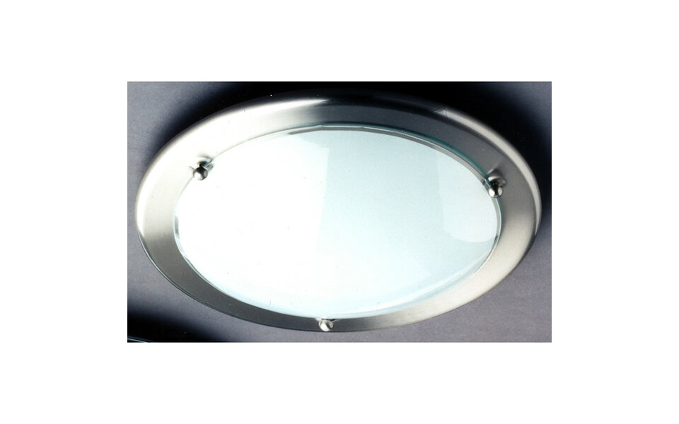 HLW LED LED Plafondlamp - Plafondverlichting - Trion Primy - E27 Fitting - Rond - Mat Nikkel - Aluminium