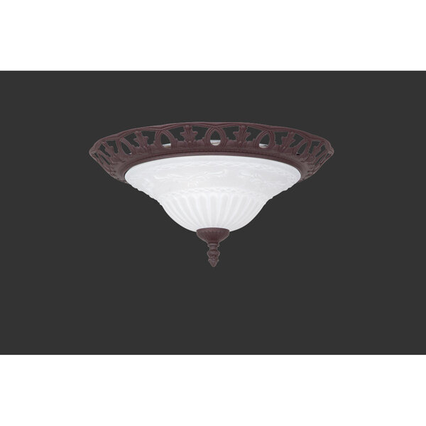 HLW LED LED Plafondlamp - Trion Rustina - Opbouw Rond - E27 Fitting - 2-lichts - Roestkleur - Aluminium HLW LED LED Plafondlamp - Trion Rustina - Opbouw Rond - E27 Fitting - 2-lichts - Roestkleur - Aluminium