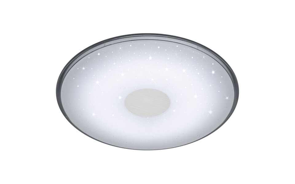 HLW LED LED Plafondlamp - Trion Sorgina - 30W - Aanpasbare Kleur - Dimbaar - Afstandsbediening - Rond - Mat Wit