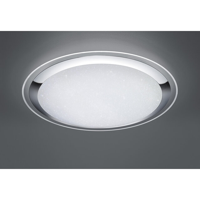 HLW LED LED Plafondlamp - Trion Mikany - 95W - Aanpasbare Kleur - Dimbaar - Afstandsbediening - Rond - Mat Wit