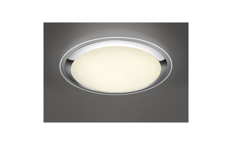 HLW LED LED Plafondlamp - Trion Mikany - 95W - Aanpasbare Kleur - Dimbaar - Afstandsbediening - Rond - Mat Wit