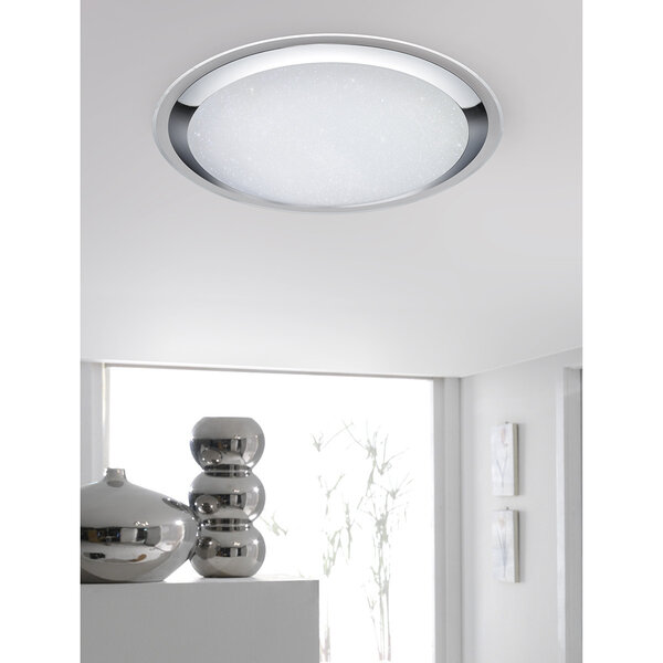 HLW LED LED Plafondlamp - Trion Mikany - 95W - Aanpasbare Kleur - Dimbaar - Afstandsbediening - Rond - Mat Wit HLW LED LED Plafondlamp - Trion Mikany - 95W - Aanpasbare Kleur - Dimbaar - Afstandsbediening - Rond - Mat Wit