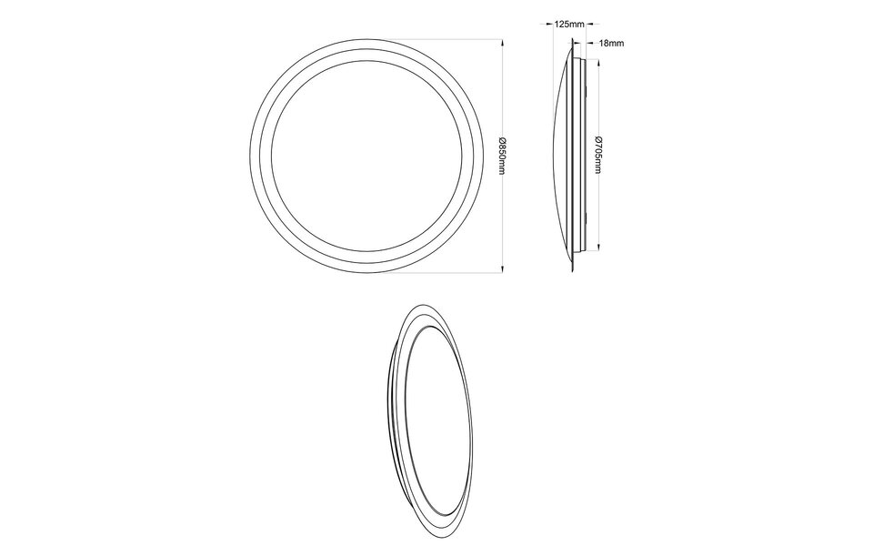 HLW LED LED Plafondlamp - Trion Mikany - 95W - Aanpasbare Kleur - Dimbaar - Afstandsbediening - Rond - Mat Wit