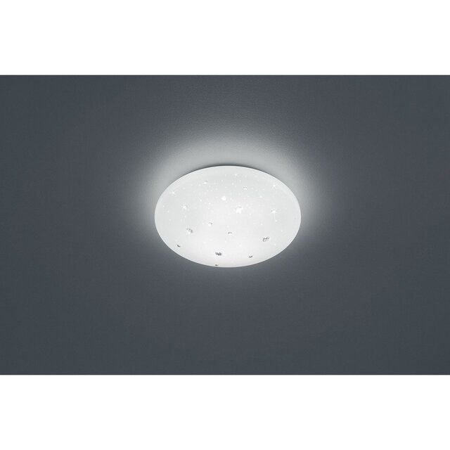 ronde witte LED plafondlamp 12W met 4000K neutraal wit licht en IP44 spatwaterdichte behuizing