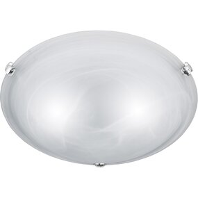 Adirona XL LED plafondlamp Ø400 mm mat nikkel 2x E27