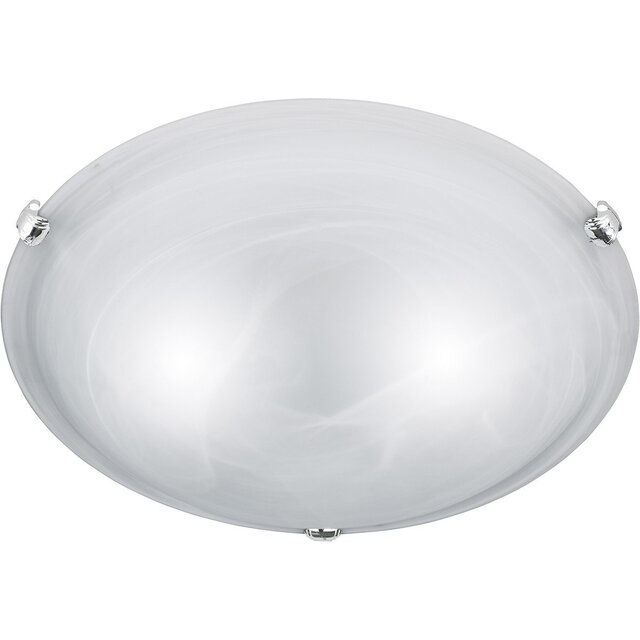 Adirona XL LED plafondlamp Ø400 mm mat nikkel 2x E27 Binnenverlichting