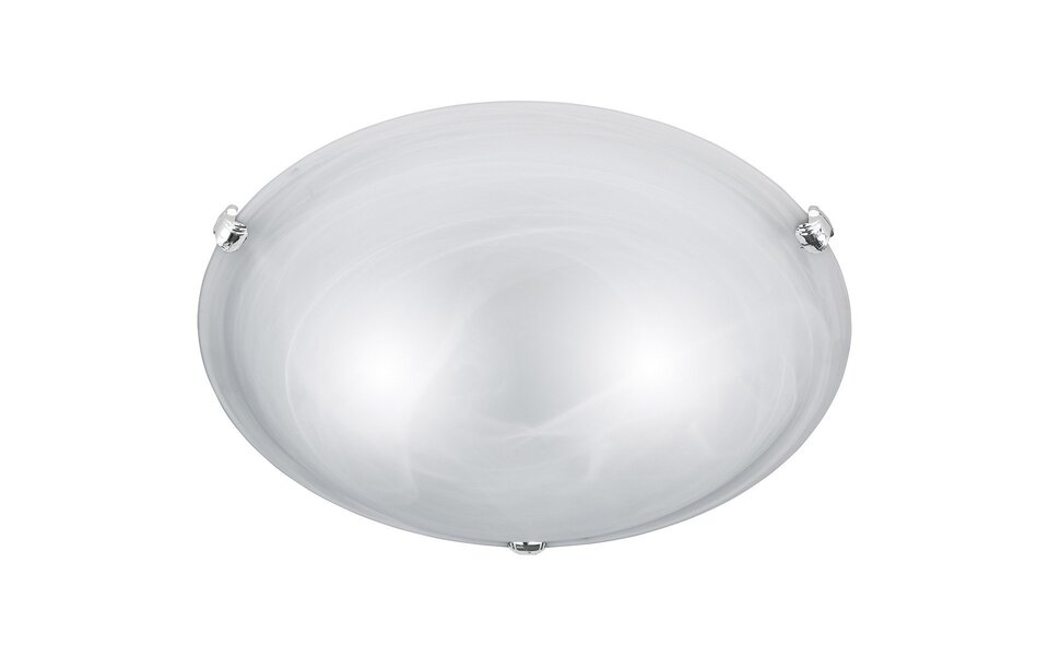 HLW LED LED Ceiling Light - Ceiling Lighting - Trion Adirona XL - E27 Fitting - Round - Matte Nickel - Aluminum