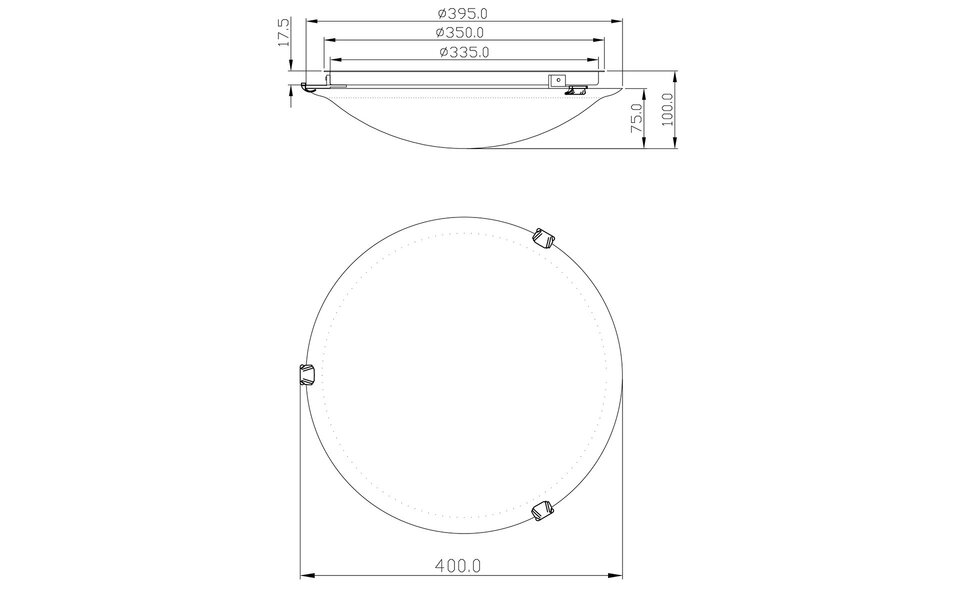 HLW LED LED Plafondlamp - Plafondverlichting - Trion Adirona XL - E27 Fitting - Rond - Mat Nikkel - Aluminium