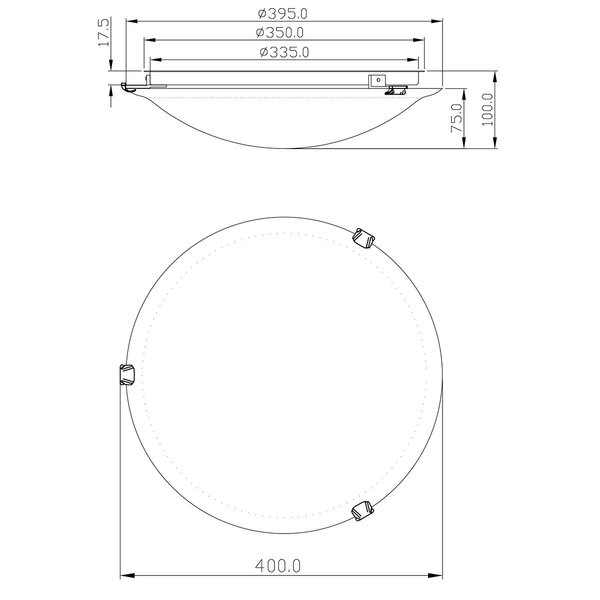 HLW LED LED Plafondlamp - Plafondverlichting - Trion Adirona XL - E27 Fitting - Rond - Mat Nikkel - Aluminium