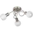 HLW LED LED Plafondspots - Trion Antiniba - E14 Fitting - 3-lichts - Rond - Mat Nikkel - Aluminium