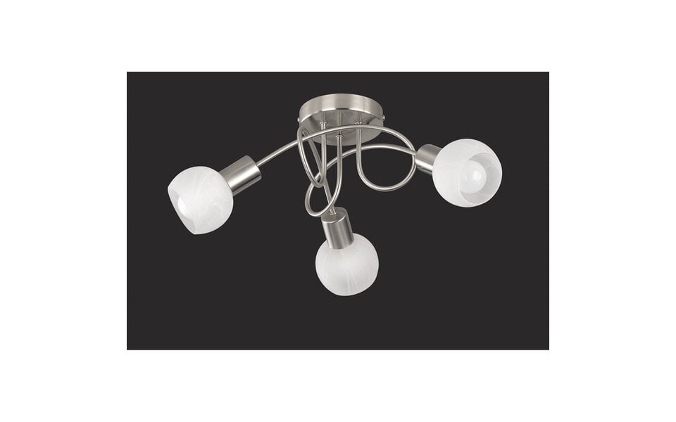 HLW LED LED Plafondspots - Trion Antiniba - E14 Fitting - 3-lichts - Rond - Mat Nikkel - Aluminium