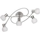 HLW LED LED Plafondspots - Trion Antiniba - E14 Fitting - 5-lichts - Rond - Mat Nikkel - Aluminium