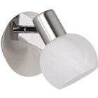 HLW LED LED Wall Spotlight - Trion Besina - E14 Fitting - Round - Matte Nickel - Aluminum