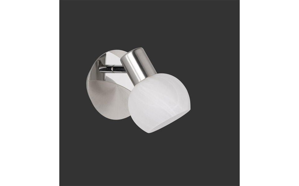 HLW LED LED Wall Spotlight - Trion Besina - E14 Fitting - Round - Matte Nickel - Aluminum HLW LED LED Wall Spotlight - Trion Besina - E14 Fitting - Round - Matte Nickel - Aluminum