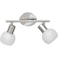 LED Ceiling Spotlight - Trion Besina - E14 Fitting - 2-light - Round - Matte Nickel - Aluminum