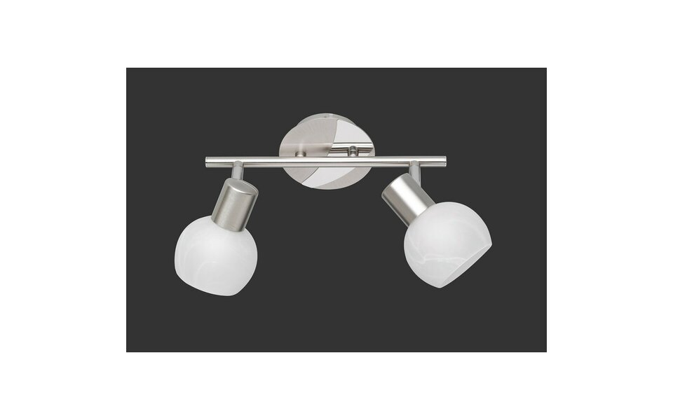 HLW LED LED Ceiling Spotlight - Trion Besina - E14 Fitting - 2-light - Round - Matte Nickel - Aluminum
