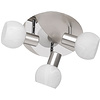 Trion Besina LED ceiling spotlight 3-light matte nickel E14 Trion Besina LED ceiling spotlight 3-light matte nickel E14