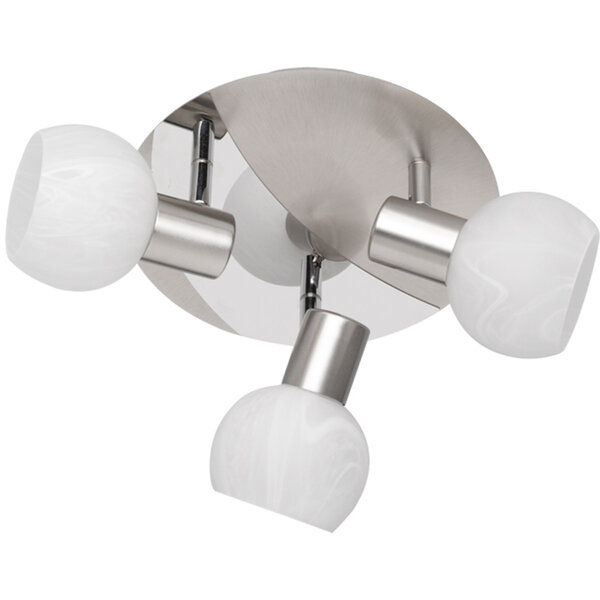 HLW LED LED Plafondspot - Trion Besina - E14 Fitting - 3-lichts - Rond - Mat Nikkel - Aluminium HLW LED LED Plafondspot - Trion Besina - E14 Fitting - 3-lichts - Rond - Mat Nikkel - Aluminium