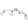 LED Ceiling Spotlight Trion Besina Matte Nickel 4x E14 Adjustable