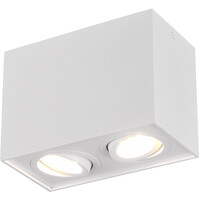 Trion Bisqy LED plafondspot 2x GU10 mat wit, verstelbaar Trion Bisqy LED plafondspot 2x GU10 mat wit, verstelbaar