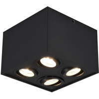 Trion Bisqy adjustable LED ceiling spotlight 4x GU10 matte black