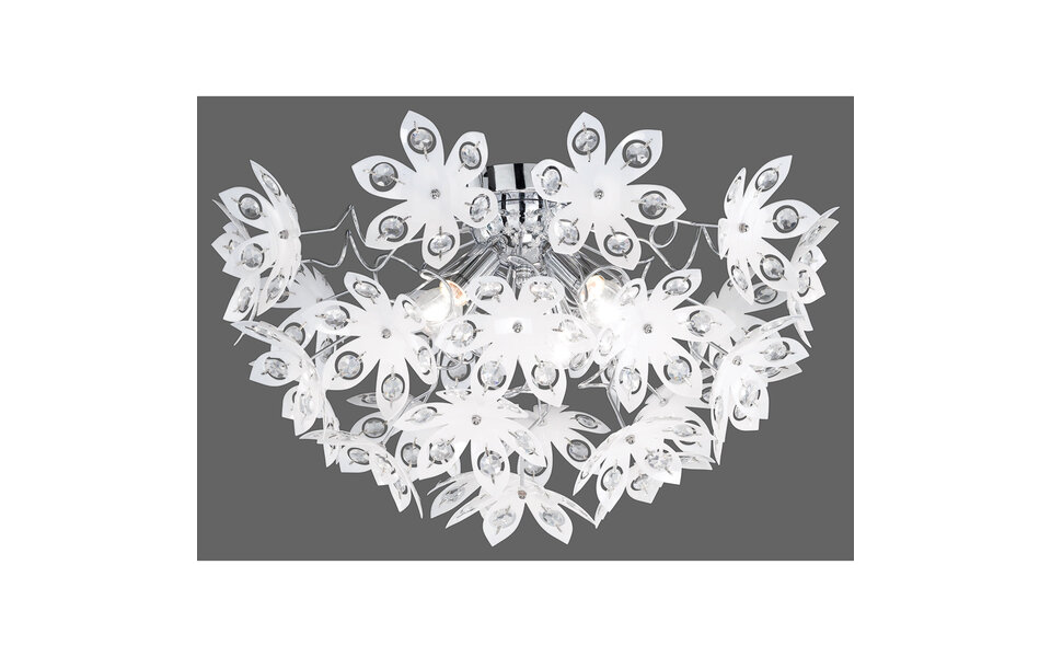 HLW LED LED Plafondlamp - Plafondverlichting - Trion Blowly - E14 Fitting - 3-lichts - Rond - Glans Chroom - Aluminium