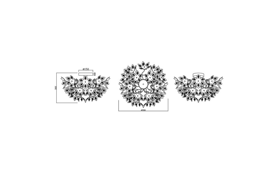 HLW LED LED Plafondlamp - Plafondverlichting - Trion Blowly - E14 Fitting - 3-lichts - Rond - Glans Chroom - Aluminium