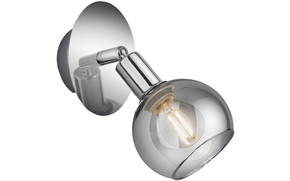 HLW LED LED Wandspot - Trion Brista - E14 Fitting - 1-lichts - Rond - Glans Chroom - Aluminium