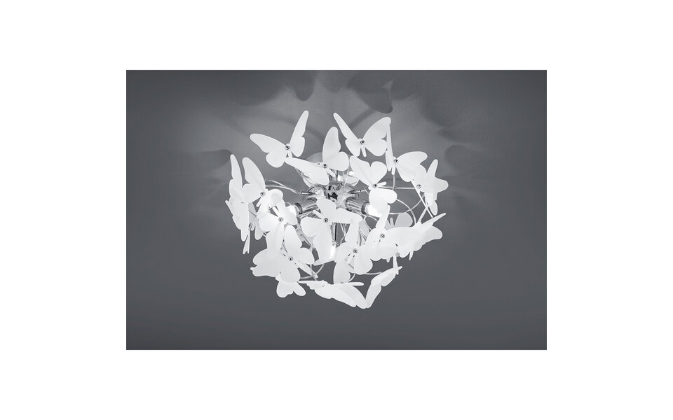 HLW LED LED Ceiling Lamp - Ceiling Lighting - Trion Baduli - G9 Fitting - 3-light - Round - Polished Chrome - Aluminum