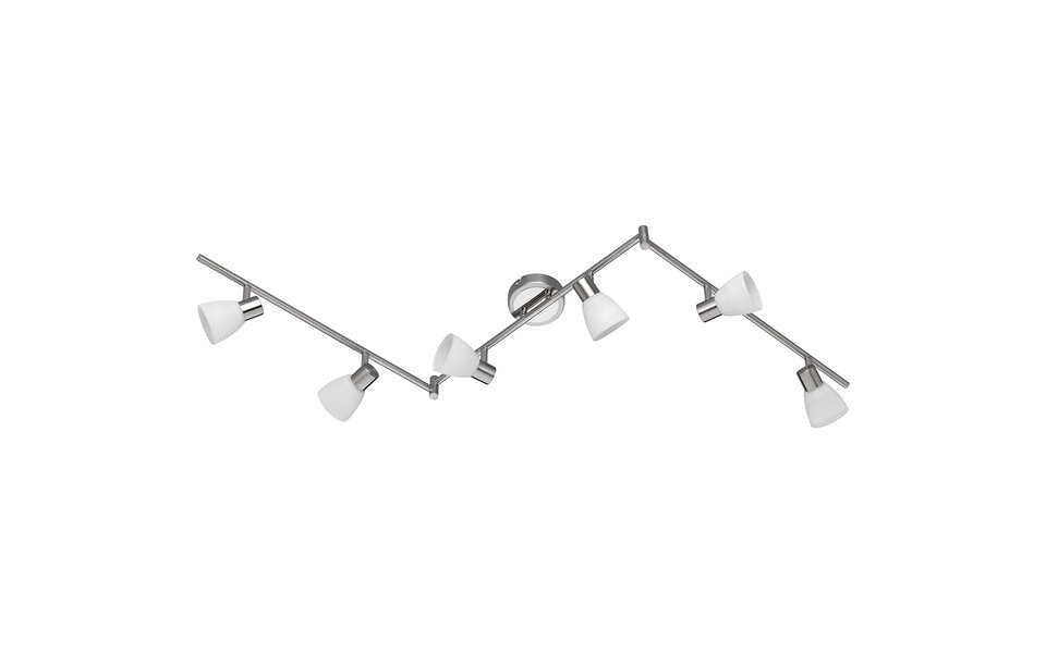 HLW LED LED Ceiling Spotlight - Trion Caru - 18W - G9 Fitting - Warm White 3000K - 6-light - Dimmable - Rectangular - Matte Nickel - Aluminum HLW LED LED Ceiling Spotlight - Trion Caru - 18W - G9 Fitting - Warm White 3000K - 6-light - Dimmable - Rectangular - Matte Nickel - Aluminum