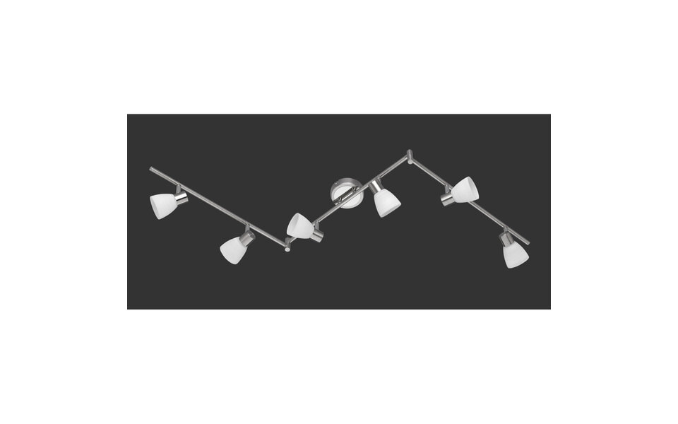 HLW LED LED Plafondspot - Trion Caru - 18W - G9 Fitting - Warm Wit 3000K - 6-lichts - Dimbaar - Rechthoek - Mat Nikkel - Aluminium