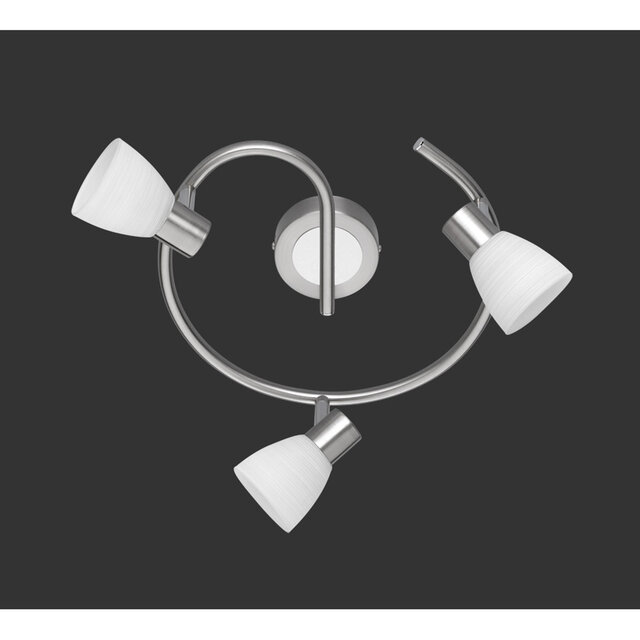 Mat nikkel 3-lichts LED plafondspot met G9 fitting 9W warm wit licht 3000K 750 lumen